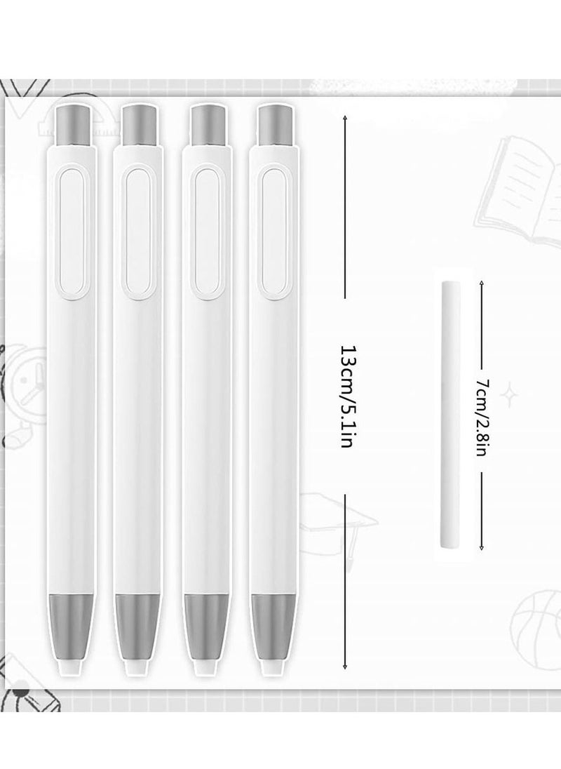 Excefore - Pen Style Erasers Set, Retractable Click Eraser with 4Pcs Refill Erasers, Pencil Eraser,  Retractable Eraser, Retractable Eraser Click Stick Erasers,  Erasers for School Office Painting Writing  4PCS - Image 1