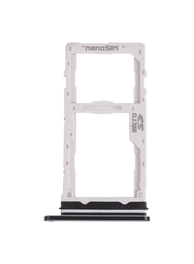 erorex Nano SIM Card Tray + Micro SD Card Tray for LG G8X ThinQ / V50S ThinQ 5G LM-V510N, LMG850EMW, LM-G850 (Black) - Image 1