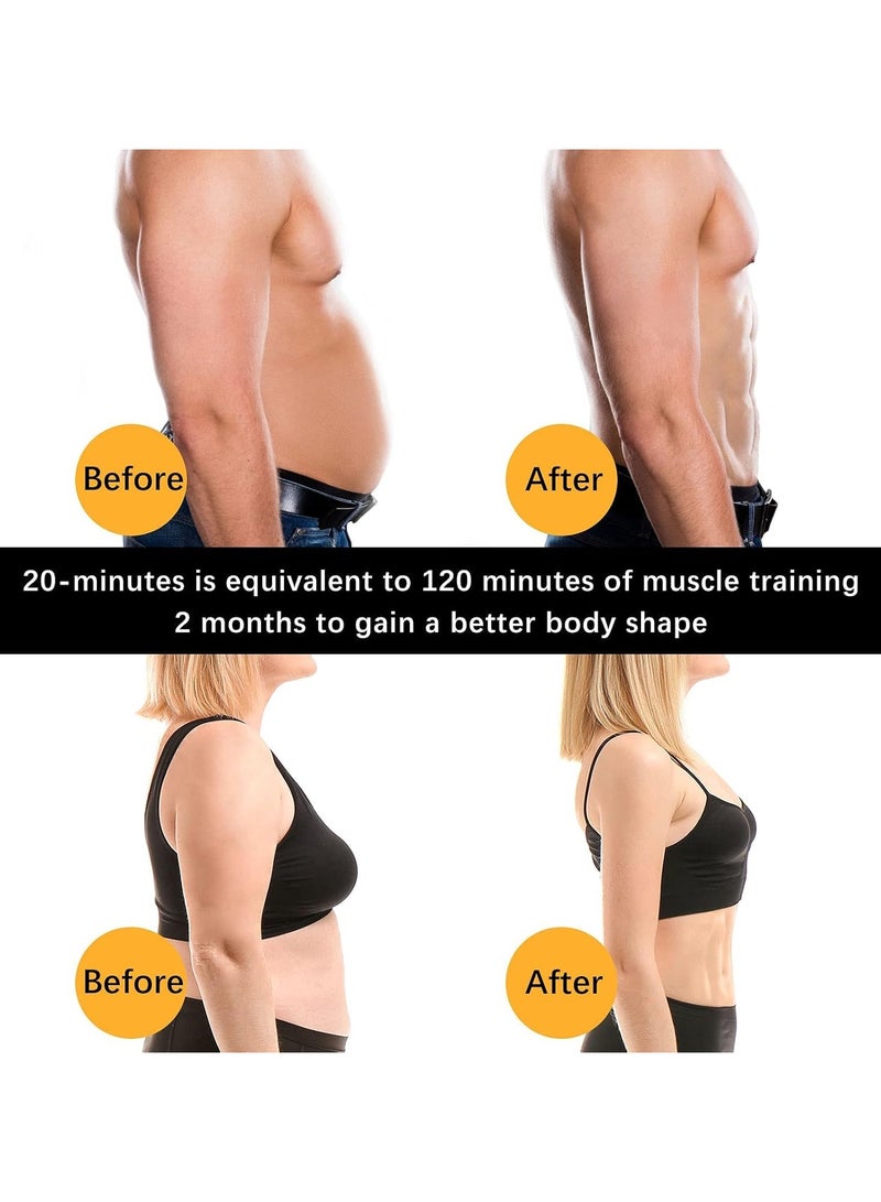 general ABS Stimulator, USB Rechargeable Fitness Portable Fitness Fitness Device Without Gel Pad for Men, Women, Arms, Legs, Home Office, Latest Model 12 Modes, 20 Intensity Levels - Image 4