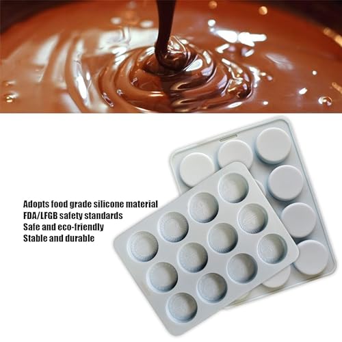 MoldBerry Chocolate Mould Making Silicone 12 Cavity Round Happy Diwali Chocolate Mold Cake Decoration deepavli Moulds Flexible & Reusable Special Diwali Mold(Pack of - 1) - Image 4