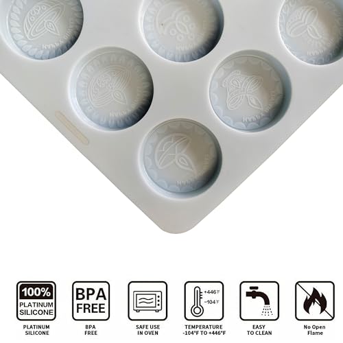 MoldBerry Chocolate Mould Making Silicone 12 Cavity Round Happy Diwali Chocolate Mold Cake Decoration deepavli Moulds Flexible & Reusable Special Diwali Mold(Pack of - 1) - Image 2