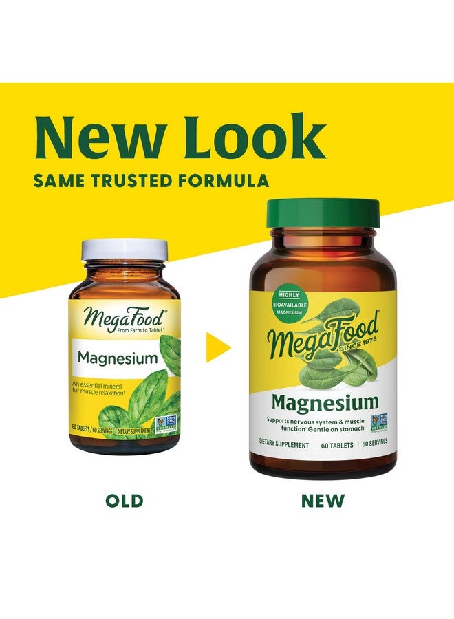 MegaFood Magnesium - Supports heart & nervous system - Magnesium Supplement with fermented Magnesium Glycinate - Vegan, Gluten-Free, Non-GMO and Kosher - Made Without 9 Food Allergens - 90 Tabs - Image 3