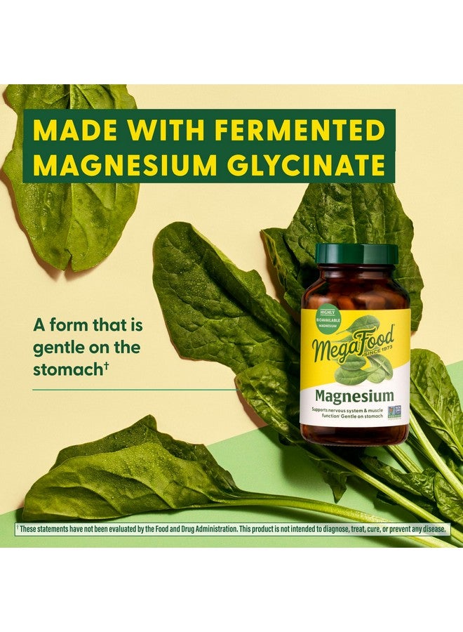 MegaFood Magnesium - Supports heart & nervous system - Magnesium Supplement with fermented Magnesium Glycinate - Vegan, Gluten-Free, Non-GMO and Kosher - Made Without 9 Food Allergens - 90 Tabs - Image 5