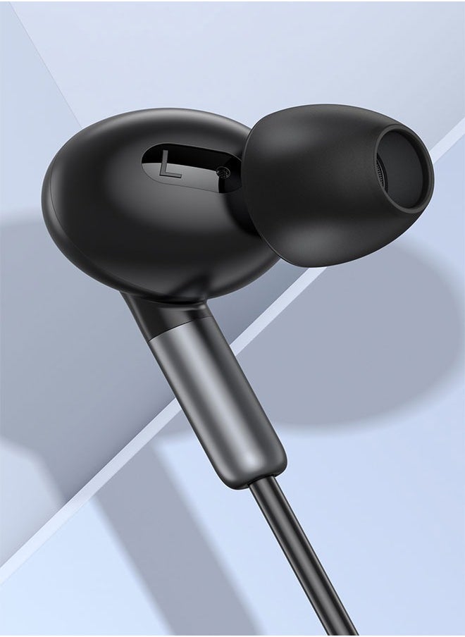 Letv Typec Wired In-Ear Noise Cancelling Digital Headphones For Iphone15/IPAD/Huawei/Samsung-Black  - Image 2