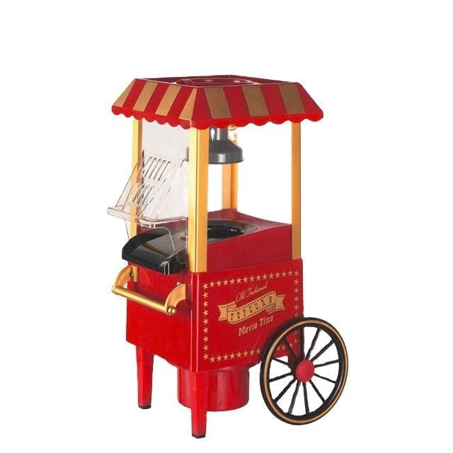 Foliam Foliam Popcorn Machine DIY Vintage Retro Electric Hot Air Popcorn Machine Family Party Tools Childrens Gifts  - Image 1