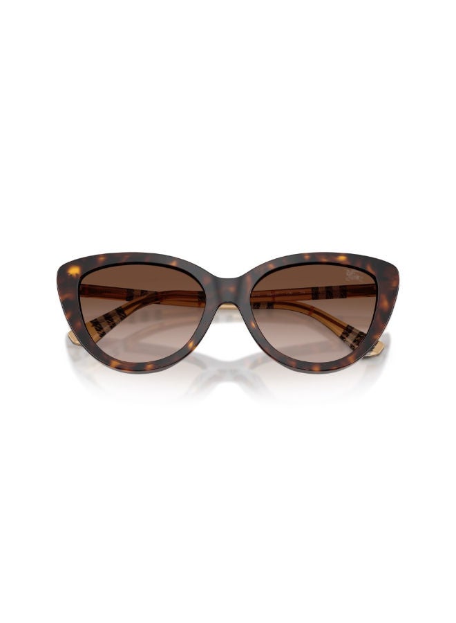 BURBERRY Women Full Rim Cat Eye Sunglasses 0BE4457 55 - Image 5