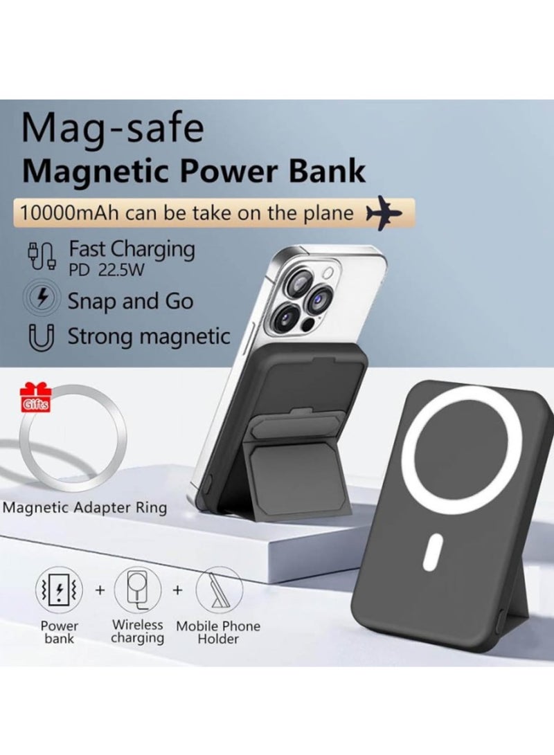 GULFLINK Magnetic Portable Power Bank Charger for Apple iPhone 15/14/13 Series 10000mah Black - Image 5