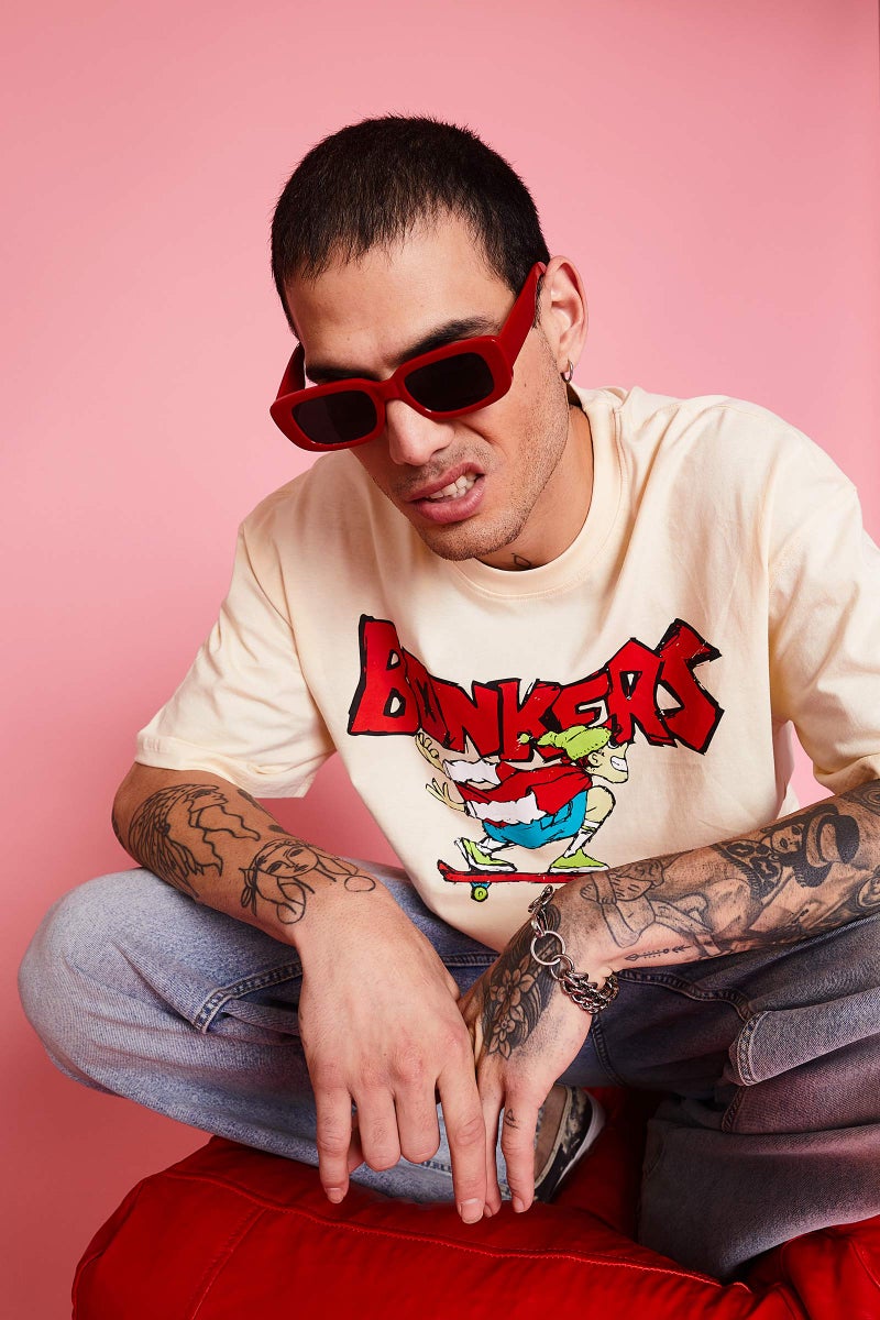 Bonkers Corner Signature Skater Boy Oversized T-Shirt - Image 3