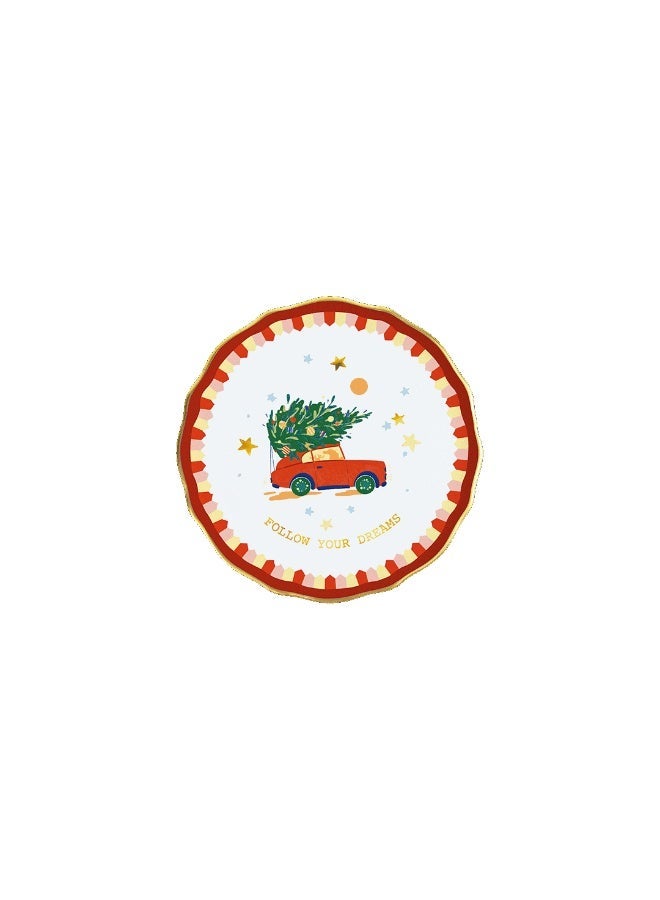 Baci milano BREAD PLATE MAMMA MIA RED CAR - DIAM. 16 - Image 1