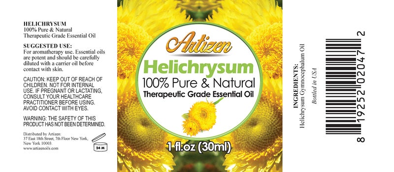 Artizen - 30ml Helichrysum Essential Oil - 100% Pure and Natural Helichrysum Oil for Hair Care, Home Diffusers, Skin, Aromatherapy, Massage and Humidifiers - 1 Fluid Ounce - Image 2