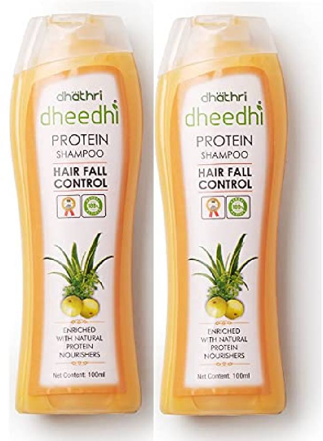 dhathri Dheedhi Protein Shampoo| Herbal Shampoo for Hairfall Control | Repairs Damaged Hair |100 ml pack of 2 - Image 2