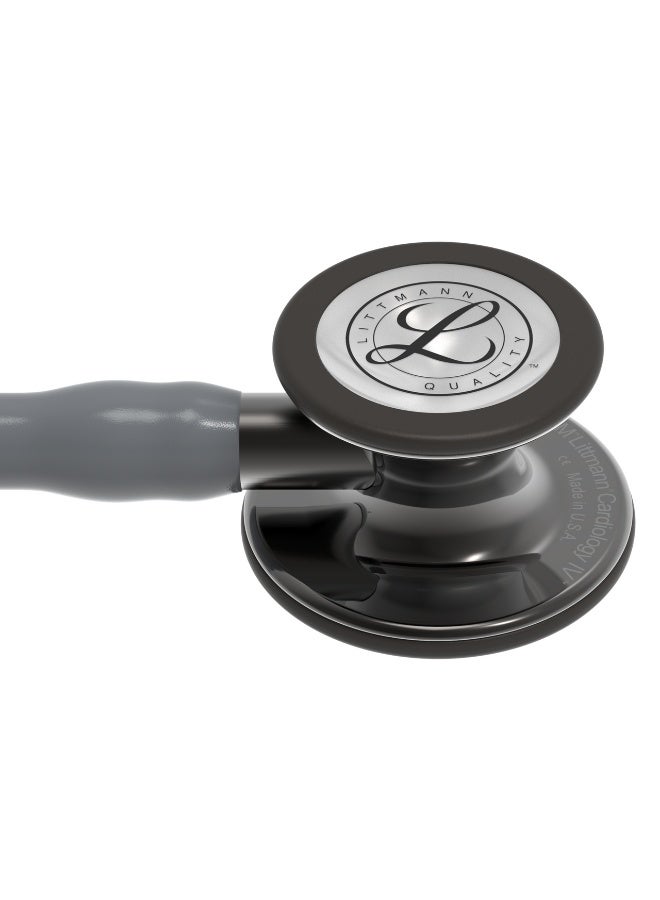 ثري أم ليتمان سماعة طبية ليتمن كارديوولوجي 4 تشخيصية لون دخاني ورمادي مع ساق دخانية موديل 6238 للاستخدام الطبي الاحترافي - Image 2