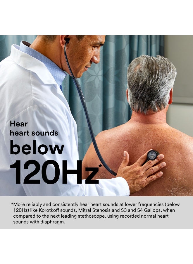 ثري أم ليتمان سماعة طبية ليتمن كارديوولوجي 4 تشخيصية لون دخاني ورمادي مع ساق دخانية موديل 6238 للاستخدام الطبي الاحترافي - Image 5