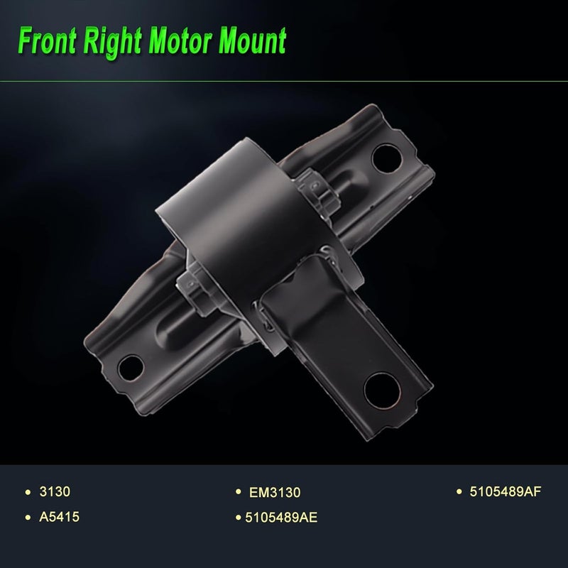 SHICHU Engine Motor Mount Set for Dodge Caliber, Compass, and Patriot (2007-2017) - 4 Piece Replacement - Image 5