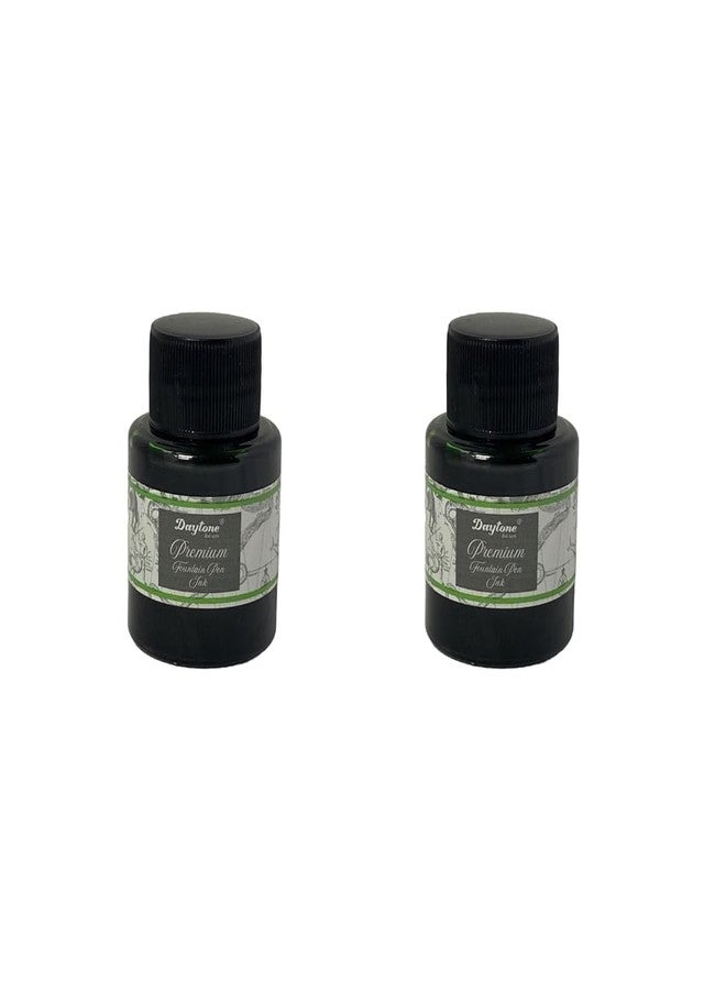 Daytone Premium Fountain Pen Ink (Double Pack of 2) (Lime Green, 30 ml Each) - Image 1