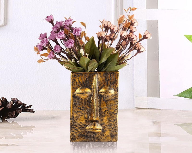 ZART Vase for Home Decor Flower Pot Face Design Decorative Garden Decoration Vases Home Decor Office Decorative Vases