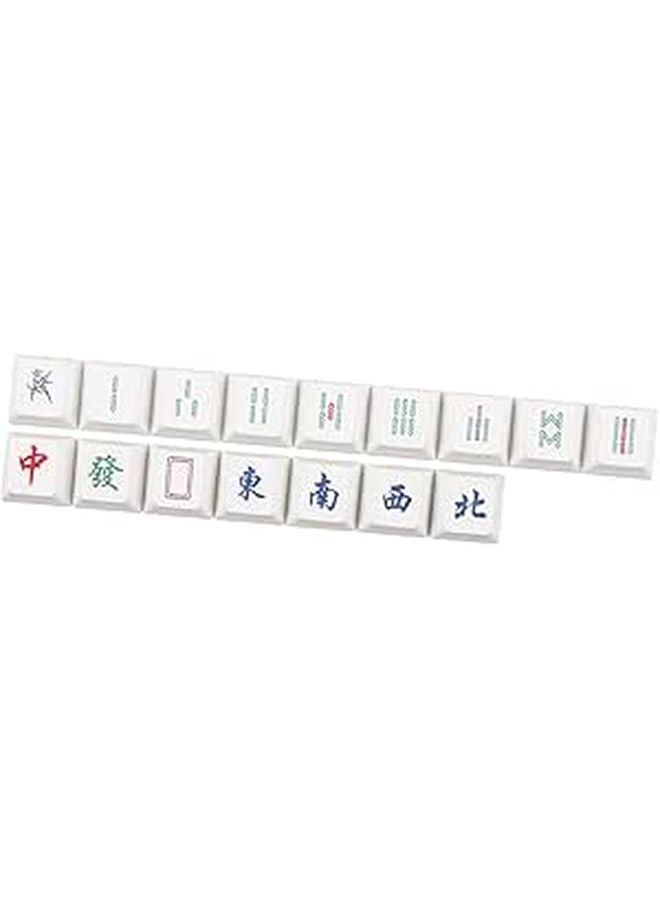 Mahjong Pattern Keycaps 16 PCS For Mechanical Gaming Keyboards Unique Design - Image 1