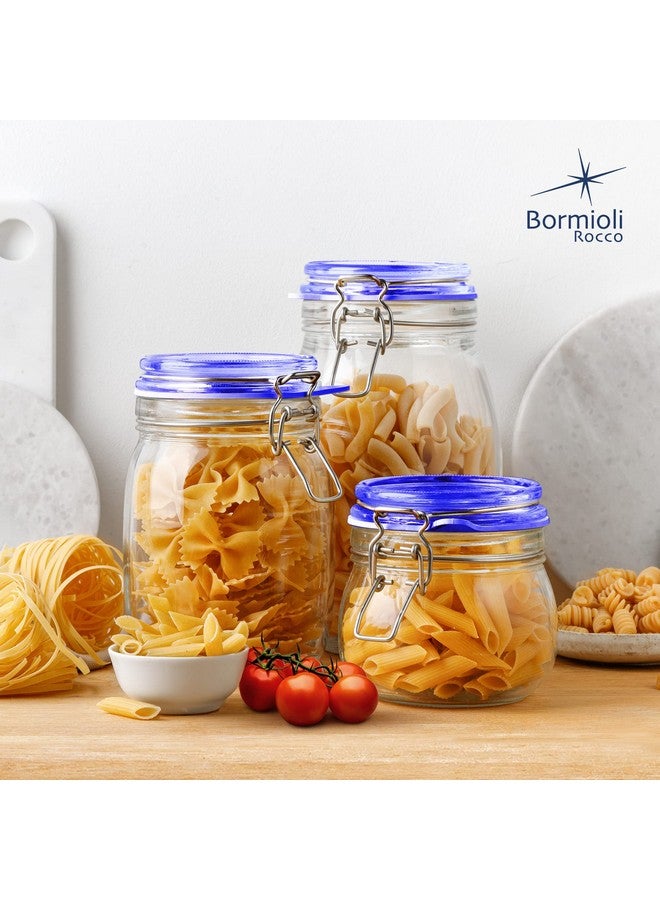 Bormioli Rocco Fido Collection, 2 Pack, 33¾ Oz. Food Storage Glass Jars, Airtight Rubber Seal & Glass Lid, With Stainless Wire Clamp, Made In Italy. - Image 4