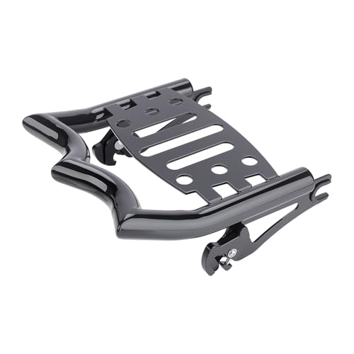 Aferrizu 1.25" Thick Quick Release Luggage Rack for Harley Davidson Touring Street Glide Electra Glide Road King Road Glide 2009-2025 Tour Pack Rear Rack Trunk Mount (Gloss Black) - Image 4