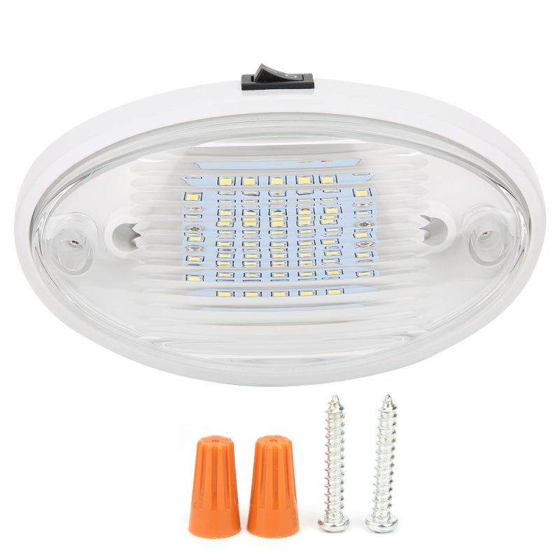 12 فولت ضوء سقف LED بخرز 3528 SMD - هيكل ABS ممتاز لإضاءة داخلية للسيارات الترفيهية والمقطورات والقوارب - Image 1