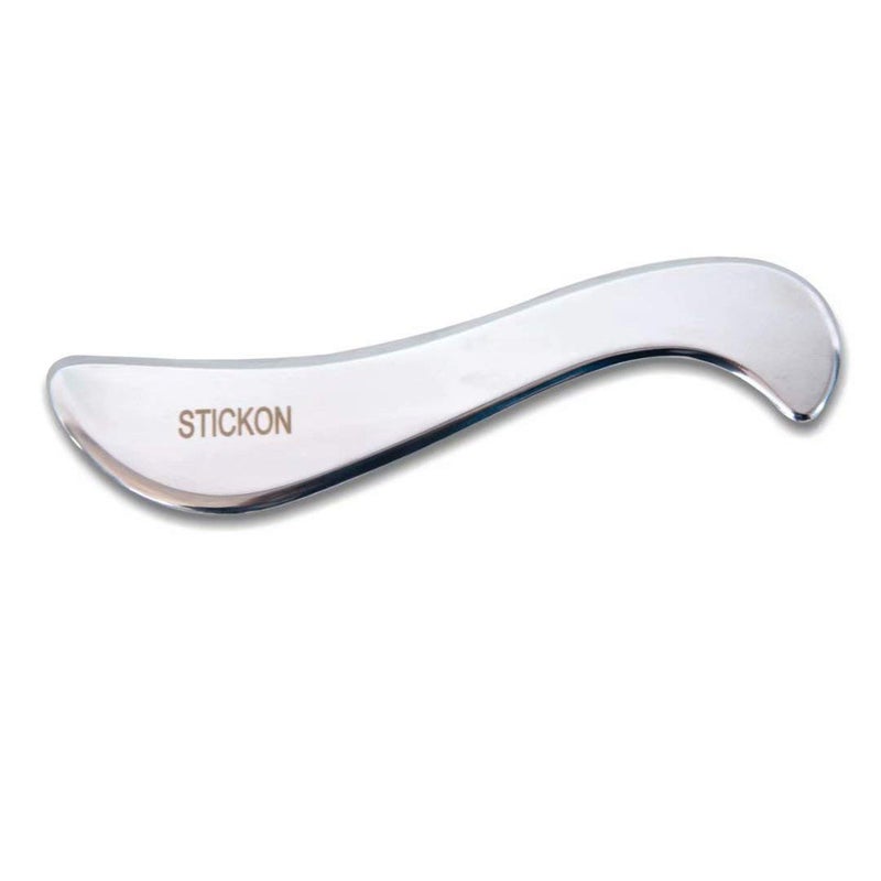 stickon أداة تدليك جوا شا من الفولاذ المقاوم للصدأ STICKON أدوات IASTM أداة رائعة لتحريك الأنسجة الرخوة (شكل D) - Image 1