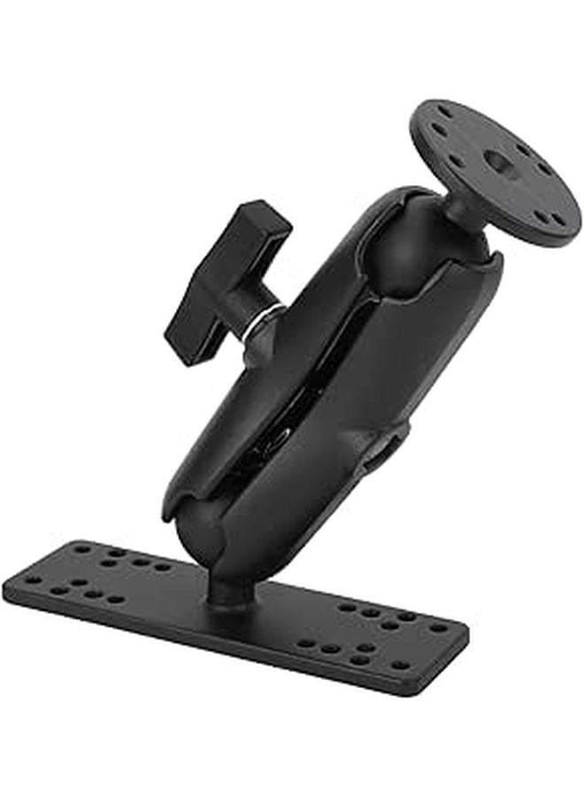 حامل مثبت جهاز كشف الأسماك من سبيكة الألومنيوم ذو الذراع القصيرة 15 سم للقوارب البحرية والزوارق - Image 1