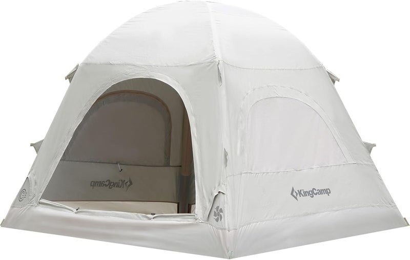 KingCamp Air Tent, 40s Setup, Built-in Air Pole, Large, For 3-4 People, Inflatable Tent, Compact, Waterproof, Windproof, UV Protection, Lightweight, Breathable, Easy Setup, All Seasons, Camping - Image 1