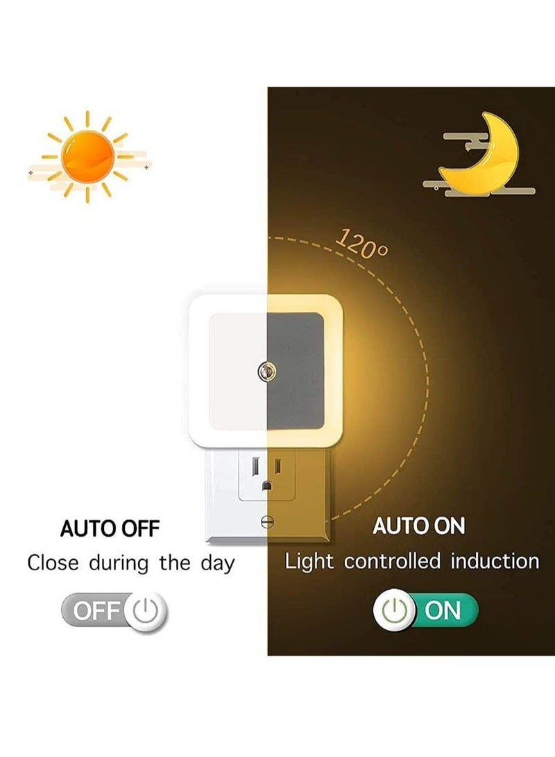 Captaintech Night Light Plug in Wall, LED 0.5W Energy Saving Night Lights with Dusk to Dawn Photocell Sensor, Warm White Night Light for Bedroom, Hallway, Stairs, Nursery( British standard) - Image 3