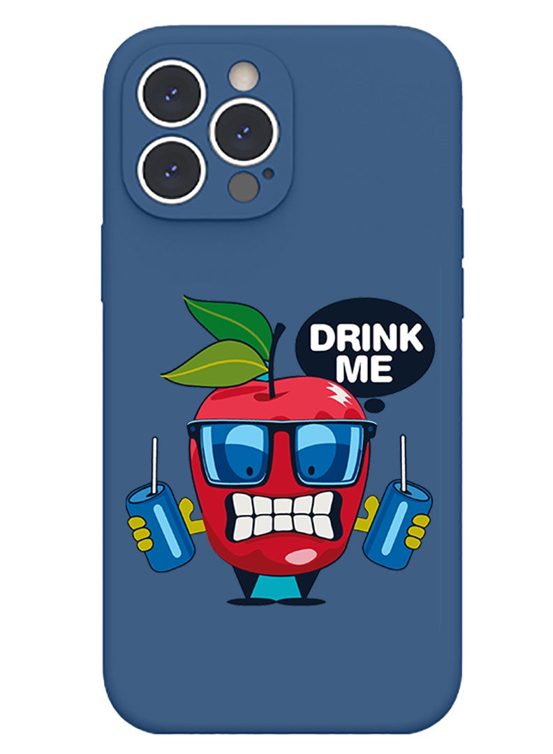 Theodor Protective Slim Fit Case Liquid Silicone Cover with Full Body Protection Anti-Scratch Shockproof Case For iPhone 13 Pro Blue  - Aquarius - Image 1