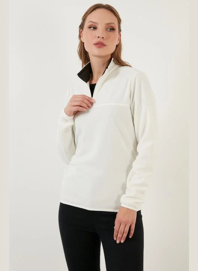 ليلا ليلا طقم قطعتين نسائي بياقة مستديرة ناعم مضاد للوبر مقاس نحيف