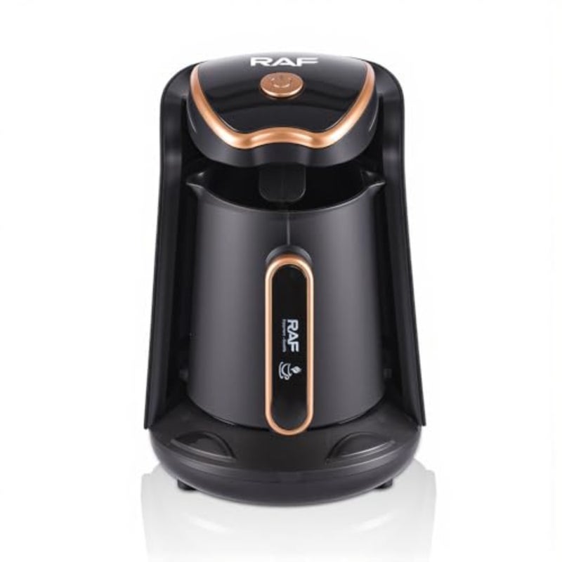 Turkish coffee pot for home use, stainless steel, black, fast heating 65C100C with one-click operation and 300ml capacity - Image 5