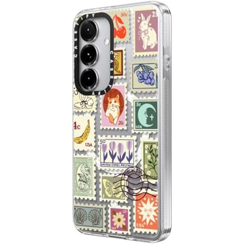 Casetify Magnetic Clear Galaxy S25 Case 【Compatible with Magsafe】 - Stamp Collection - Image 5