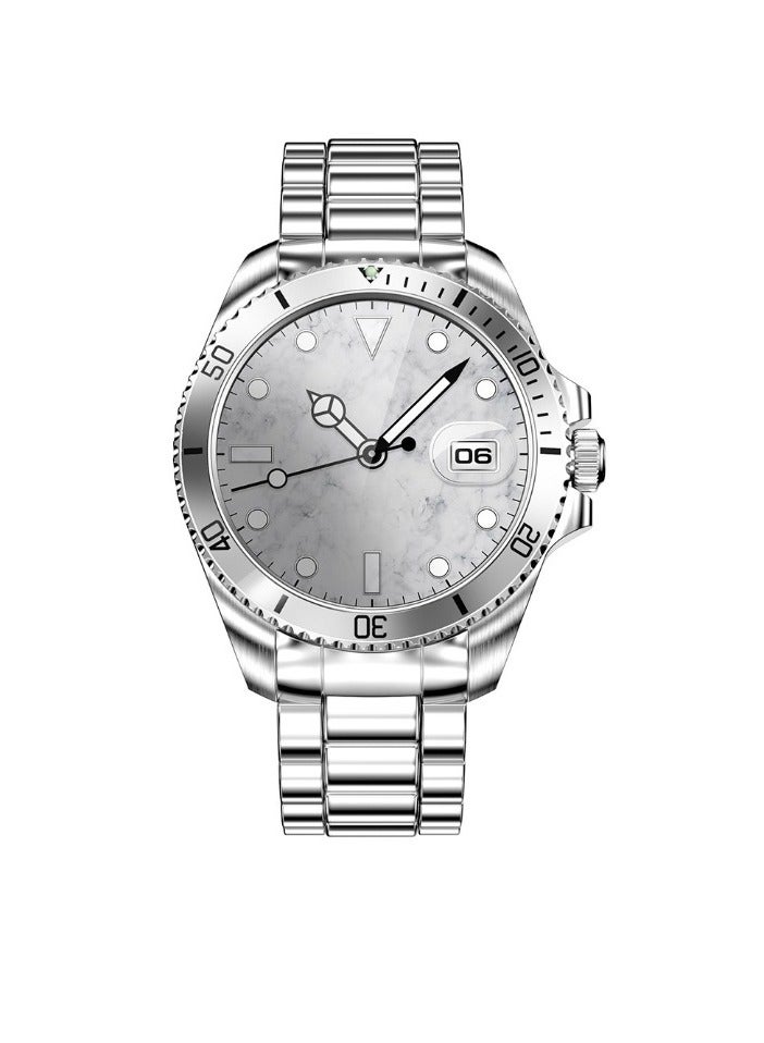 R1 Smart Watch, 1.43 Inch Large Display Bluetooth Call Rotating Bezel Smart Bracellet, Waterproof Lightweight Stainless Steel Men Smart Wrist Watch, (1pc, Silver) - Image 1