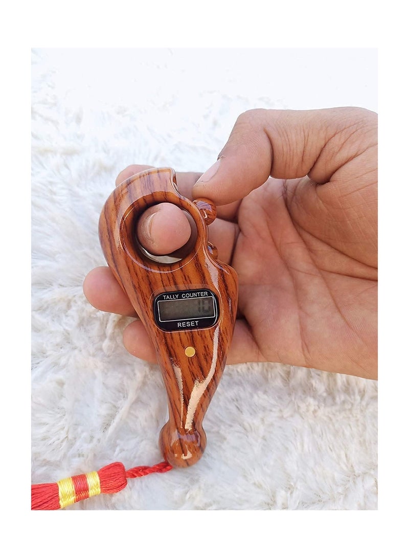 AMM Manual Hand Finger Digital Counting Machine Misbaha Tasbeeh Counter for Prayer Islamic Beads Muslim Tasbih Rotating Tally Number Clicker Mini Counter in Various Counting Purpose 1Pcs - Image 1