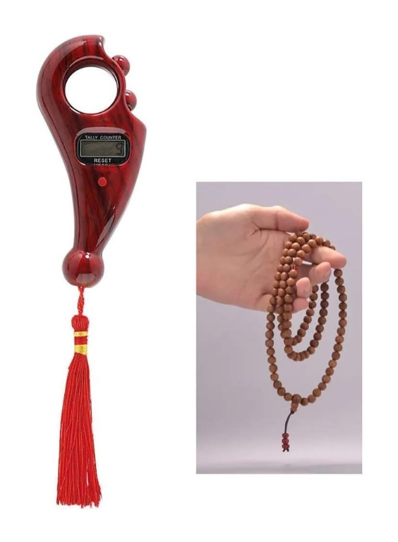 AMM Manual Hand Finger Digital Counting Machine Misbaha Tasbeeh Counter for Prayer Islamic Beads Muslim Tasbih Rotating Tally Number Clicker Mini Counter in Various Counting Purpose 1Pcs - Image 2