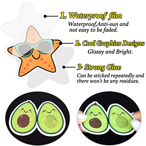 QTL Stickers for Teen Girls Party Favors Cute Waterproof Vinyl Water Bottle Stickers for Girls 50Pcs - Image 3