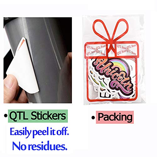 QTL Stickers for Teen Girls Party Favors Cute Waterproof Vinyl Water Bottle Stickers for Girls 50Pcs - Image 5