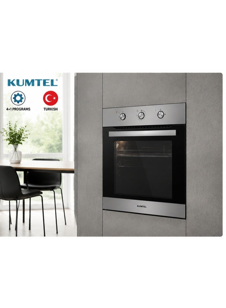 كومتيل فرن بلت إن كهرباء كومتيل 60 سم – 56 لتر – 2000 وات – 9 وظائف – استيل – A6-SF2(MT) - Image 5