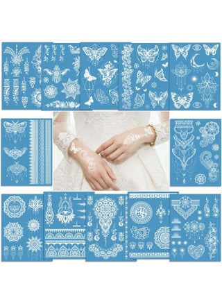 White Lace Temporary Tattoos, Konsait Butterfly Mandala White Tattoos Stickers that Look Real and Last Long Body Tattoos for Women Teens and Girls Wedding Makeup 12 Sheets - pzsku/Z1A389C60381F7947D51FZ/45/_/1687444311/db5d7518-dbe8-46cc-ae87-9e40f354cca6