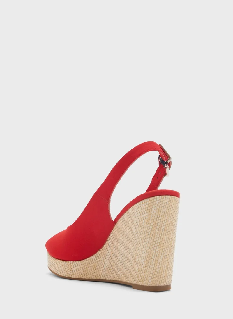 TOMMY HILFIGER Iconic Elena Sling Back Wedge Sandals