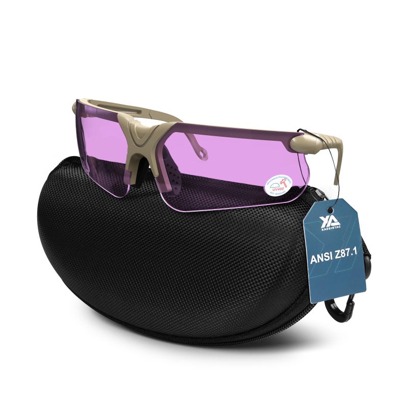 Xaegistac Shooting Glasses With Case Anti Fog Hunting Safety Glasses For Adults - Image 2