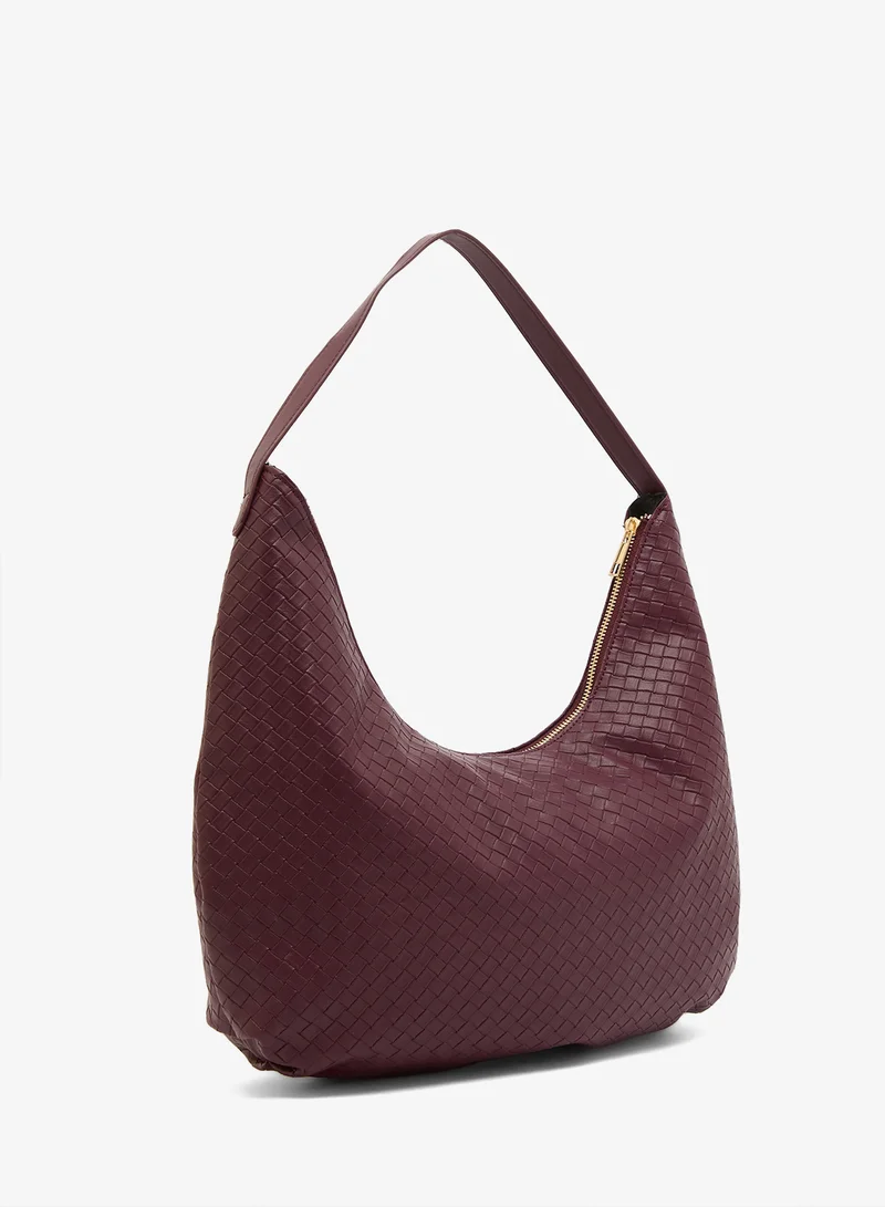 جلاموروس حقيبة كتف من الجلد الصناعي المنسوج