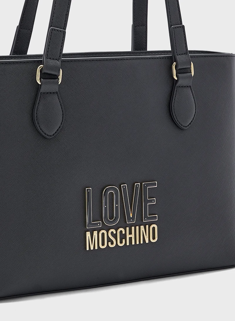 Love Moschino BLACK PU-MULTICOLOUR NYLON BLACK PU-MULTICOLOUR NY