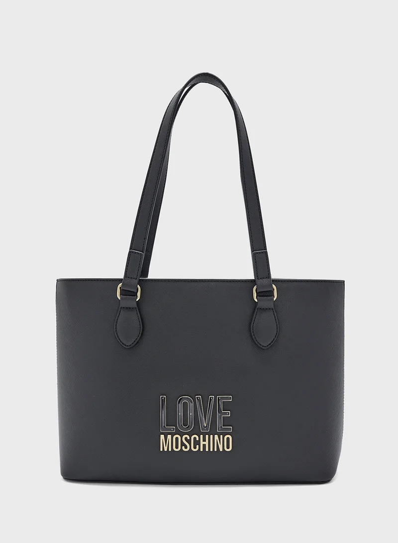 Love Moschino BLACK PU-MULTICOLOUR NYLON BLACK PU-MULTICOLOUR NY