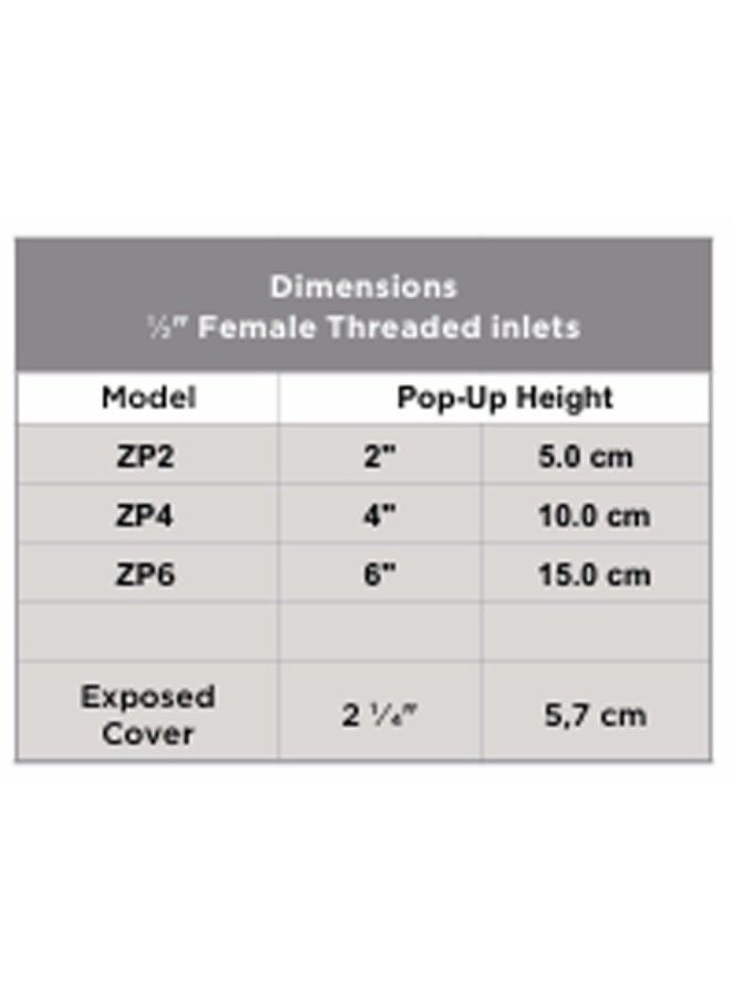 ماركة غير محددة رشاش فالتيتشينو zp بنصف قطر 5.2 متر للحدائق (ماركة إيطالية)  - Image 3