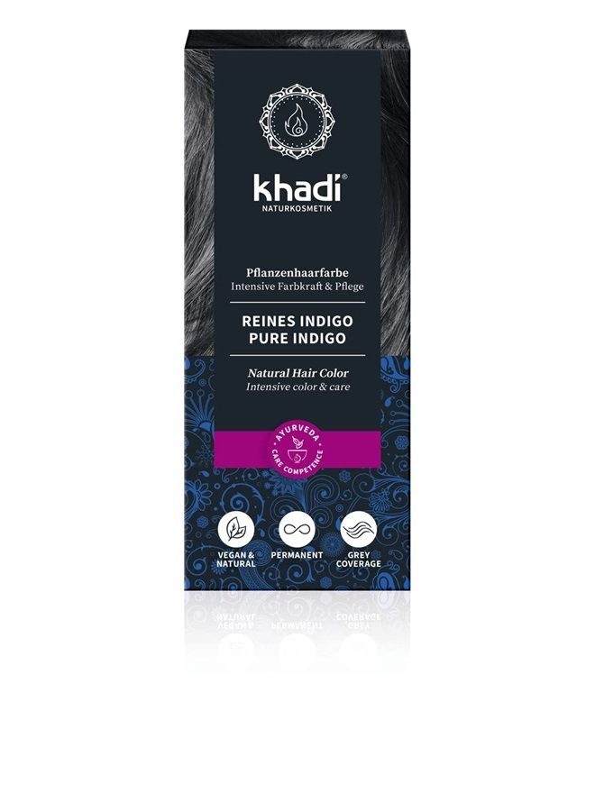 Khadi Khadi - Hair Colour - Pure Indigo - black - 100g - Image 1