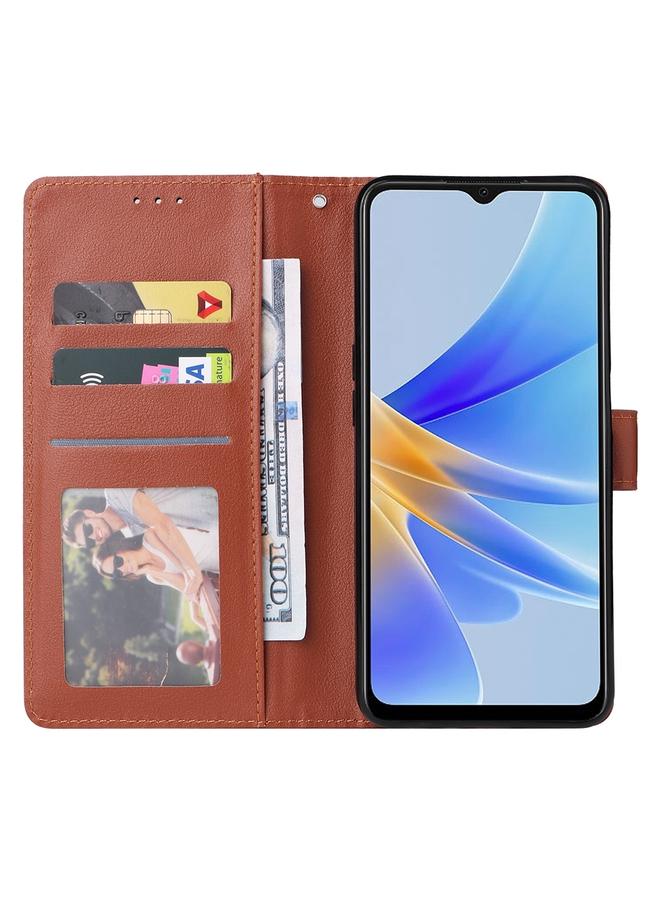 S-TOP Case For OPPO A17 4G / A17k 3-Card Slots Multifunctional Leather Phone Case - Image 4