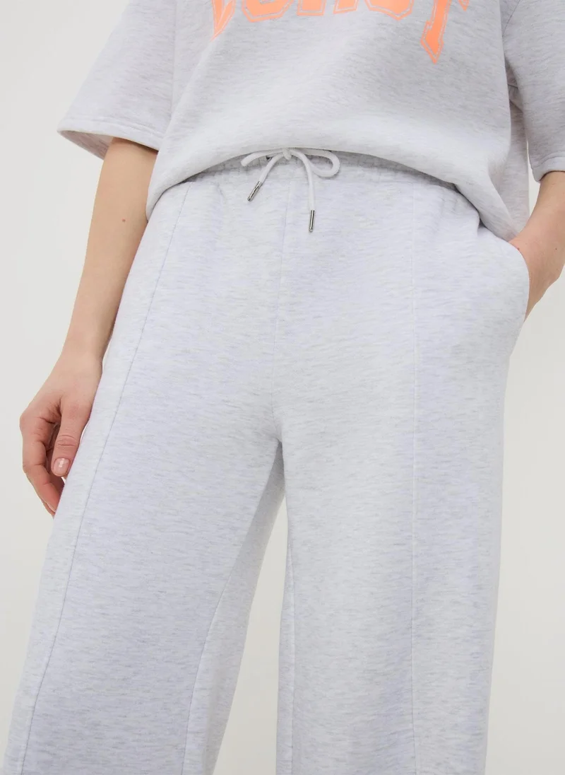 Matalan  Grey Marl Wide Leg Jogging Bottoms for Women | Best Price UAE