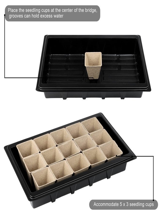 Aodaer 247 Pack Seed Starter Kit Including Peat Pots for Seedlings Seed Starter Tray with Plant Labels, Tool, Plastic Growing Trays Germination Tray Paper Seedling Cups for Indoor Outdoor Garden - Image 4