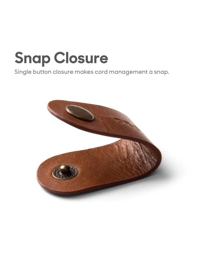 DailyObjects Clipper Cable Wrap for Cables/Chords/Wires | Wire Winder, Headphones Holder, Mini Clip Organiser | Made, Dry-Milled Leather | (Multicolor) - Set of 4 - Image 4